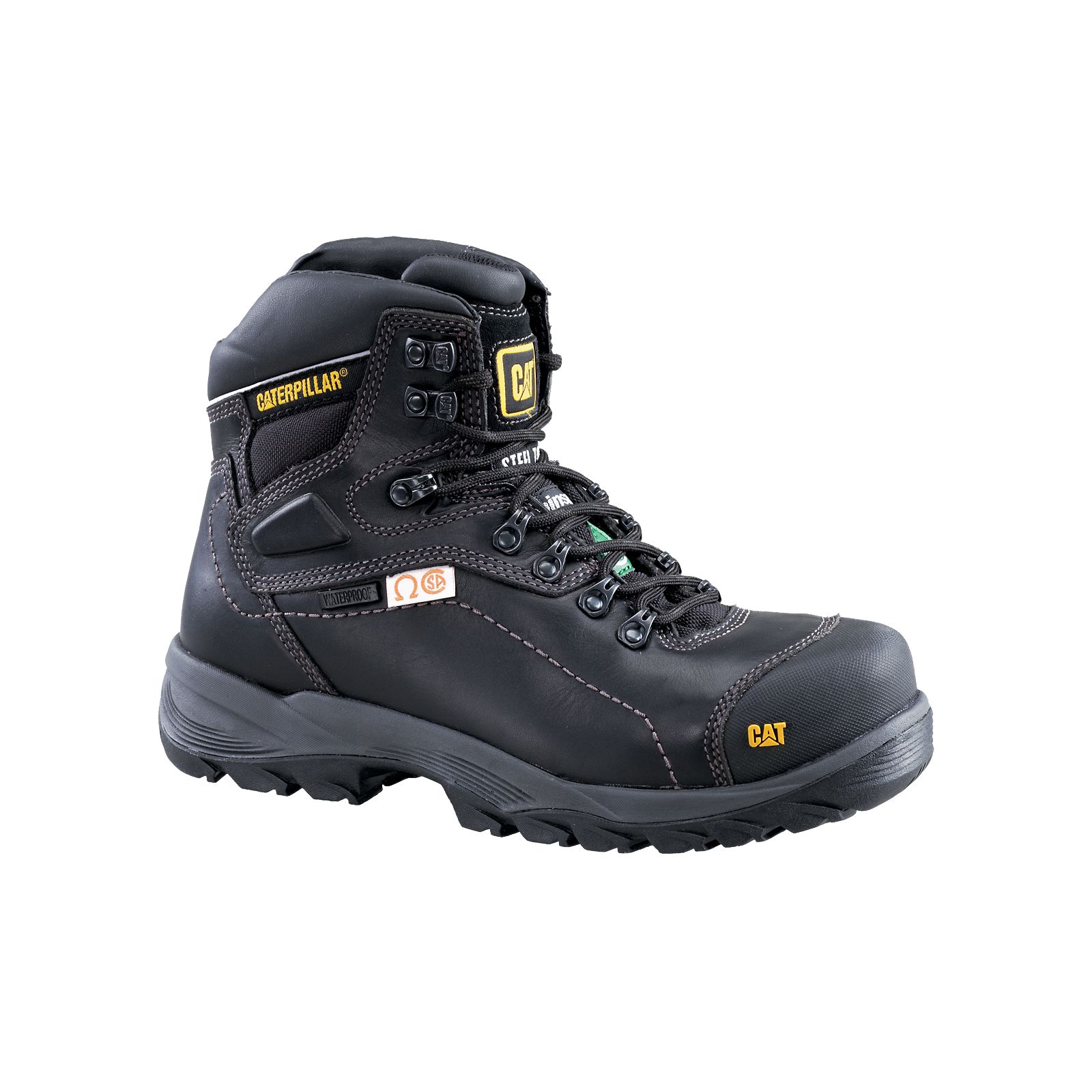 Caterpillar Boots South Africa - Cat Men's Diagnostic Hi Csa (Waterproof) Work Boots Black MY3468052